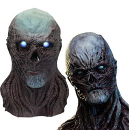 Halloween Led light mask Masquerade Full Face silicone Mask Dress Up Vecna Stranger Things Masks Cosplay Horror Devil Latex headgear Carnival Party Props