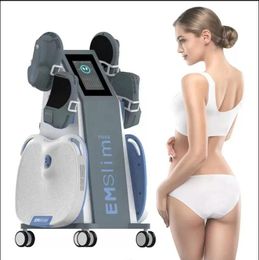 Professional Slimming Fat loss HIEMT EMslim Electromagnetic Muscle Building EMS Body Machine buttock lift 5 handles with RF FDA Approval 2 years Warranty