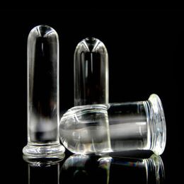 Sex toy massager Cylindrical Clear Glass Sex Toys Super Big Anal Dildo 60mm Diameter Huge Large Butt Plug Vagina Anus Plugs Dilator Buttplug