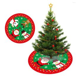 Christmas Decorations 84 84cm Red Tree Skirt Carpet Floor Mat Ornaments Base Home Decor