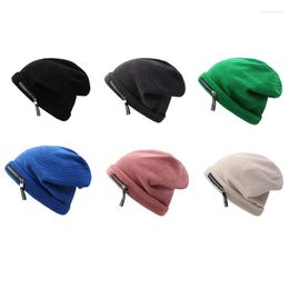 Berets Women Knitted Windproof Hat Cute Ladies Outdoor Cycling Skiing Lovely Cold Winter Keep Warm For Girlfriend