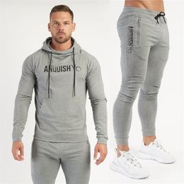 Mens Tracksuits Mens Jogger Spring And Autumn Gym Sports Suit Cotton Casual hoodies Pullover Hoodie Men Trousers Sportswear Fitness Sweatpants 220905