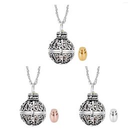Pendant Necklaces Handmade Hollow Urn Necklace Keepsake Jewelry For Men Gifts