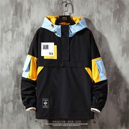 Men's Hoodies Sweatshirts Wetailor Jacket hoodie Fashion Casual Streetwear Hoodie Men Waterproof Clothes Mens Windbreaker Coat Male Outwear 220905