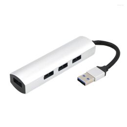 In 1 USB 3.0 HUB Splitter 4 Port Adapter High Speed OTG For Mac OS Windows 7