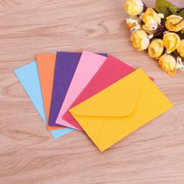 Gift Wrap 50 Pieces 6 X 10cm Envelopes Set Assorted Colours Vintage Kit W3JD