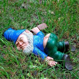 Decorative Objects Figurines Funny Gnome Ornaments Resin Naughty Garden Decoration Villa Home Statue Decoartion 220902