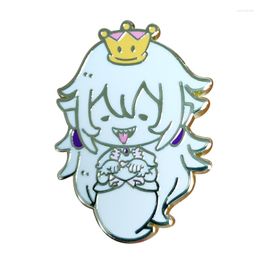 Brooches Boosette Super Crown Brooch Princess Boo Cute Fun Game Jewelry
