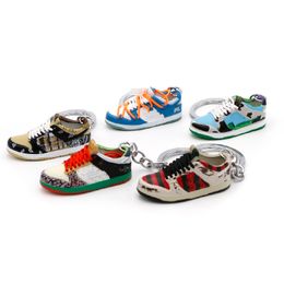 Wholesale Designer Sneaker Keychains Trendy PVC Sport Shoes Key Chain 3D Shoes Keychain Bag Pendant Popular Accessories 47 Option