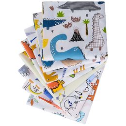 8pcs/lot Fat Quarter Fabric Bundles 100% Cotton Cartoon Twill Craft Fabric Pre-Cut Squares Sheets for Patchwork Sewing Quilting Crafting