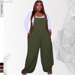 Women's Plus Size Tracksuits Plus Size Women Clothing Two Piece Suit While Tops Solid Colour Loose Pocket Jumpsuit Sets Women Elegance Wholesale Dropshipping L220905