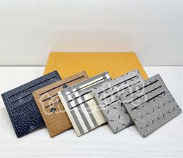 Tasarımcı Kredi kartı cüzdanı kart sahibinin madeni para paketi Kadın Kahverengi Siyah iş mini cüzdan debriyaj çanta klasik tarzı