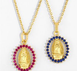 Jewellery Necklaces Pendants Virgin Mary necklace Zirconia Jewellery Cubic Crystal Cz Fashion Charm sj5