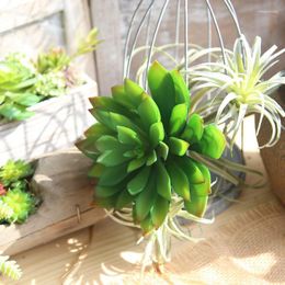 Decorative Flowers Big Succulents Artificial Lotus Green Plants Home Garden Bedroom Party Office Desk Room Mini Small Bonsai Decoration