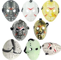 12 Style Full Face Masquerade Masks Jason Cosplay Skull vs Friday Horror Hockey Halloween Costume Scary Mask Festival Party Masks DHL GG0727