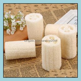 natural bath loofah Canada - Bath Brushes Sponges Scrubbers Natural Loofah Luffa Sponge With For Body Remove The Dead Skin And Kitchen Tool Bath Brushes Mas Tow Dhu7K