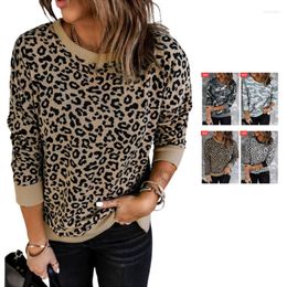 Women's Hoodies 2022 High Quality Long Sleeve Crew Neck Camouflage Leopard Pullover Streetwear Designer Crewneck Sweatshirt