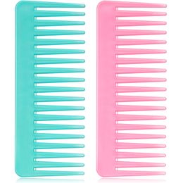 Hair Brushes Large Detangling Comb Wide Tooth For Curly Wet Dry No Handle Der Styling Shampoo Cyan Pink Drop Delivery 2022 Lulubaby Amcxj