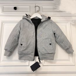 Boys Coat Kids Coats Baby Clothers Hooded Top Jacket Thick Warm Outwear Wear On Both Sides Clothing Boy Jackets Size 100-160cm