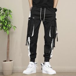 Men's Pants Soft Trendy Men Cargo With Pocket Comfortable Casual Trousers Breathable For Teenager