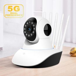 Camcorders 2.4G 5G Dual-Band 1080P Wifi IP Camera Home Security Baby Monitor With Night Vision CCTV Indoor