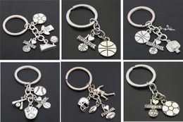 New Fashion Brand Key Football Basketball Football Spike Baseball Cheerleading Games Gift Chain