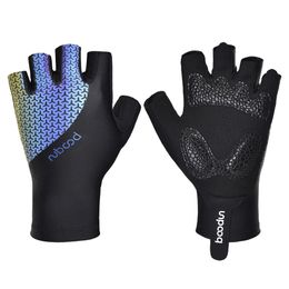 Boodun 1 Pair Cycling Gloves Half Finger Anti Slip Gel Bicycle mitten Outdoor Sport Guantes for Men Women