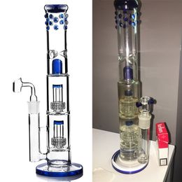 water tire Australia - Tall Straight Tube Glass Hookahs with Matrix Tire Perc About 15.8 Inch Bong Bubbler Water Pipe with Honeycomb 18mm Joint Smoking Shisha Accessory