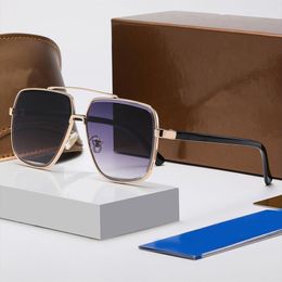 Fashion Women Sunglasses Sunshade Glasses Metal Rimless Classic Square Gold G Letter Luxury Sunglasses 5 Colours