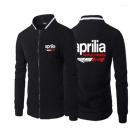 Men's Hoodies Spring Autumn Brand Men's Aprilia Logo Sweatshirts Hoody For Men Long-Sleeved Male Tops Harajuku Style Coat N