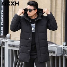 Mens Down Parkas Large Size 6XL 7XL 8XL Winter High Quality Thick Warm Mens Long Hooded Casual Coat Jacket Brand Clothing Loose Parka 220902