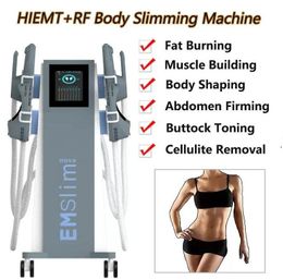 High quality Electro Magnetic Muscle Stimulation Slimming Machine Fat Burning Body Contouring Muscles Training RF 4 handles With Hip Emslim buttock lift sculptor