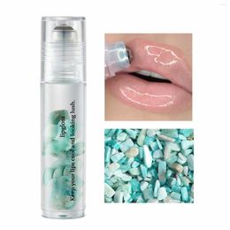 Lip Gloss Tinted Oil Crystal Stone Ball Colour Changing Nourishing Care Peeling Dead Skin