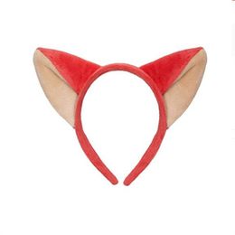 Nick Fox Ears Headband Plush Carrot Bunny Ears Halloween Party Masquerade Headgear GC1563