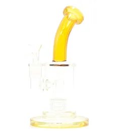 hookahs 9 Inch mini Glass Bong 8 Arm Double Tree Water Pipes Steady Base Small Dab Oil Rigs Bent Neck Wax Water 5mm Thick