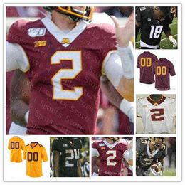 American College Football Wear NCAA Minnesota Golden Gophers Football Jersey Tanner RASHOD BATEMAN Jack Gibbens Chris Autman-Bell Ky Thomas