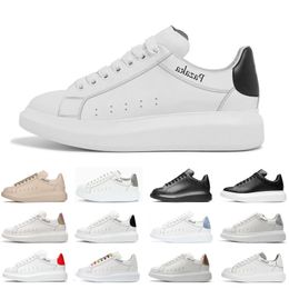 Mens casual Shoes flat suede platform Shoe Fashion Leather Lace Up PlatformOversized Sole White Black mens womens Luxury snakeskin Designer chaussures GAI 36-45