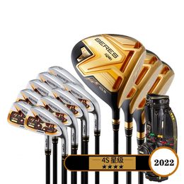 Newest HONMA S-08 BERES MEN Golf Clubs Complete Set Driver Fairway Wood Irons Set Putter 4 Star Full Sets Bag FEDEX DHL UPS