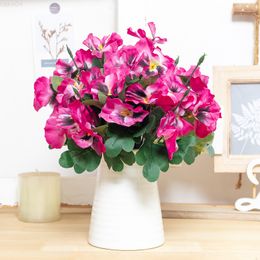 Faux Floral Greenery Artificial Silk Flowers Orchid Fake Violet Flowers For Home Wedding Table Office Living Room Decoration Silk Faux Flowers Arrange J220906