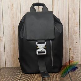 School Bags Black ALYX Backpacks Men Women 1 1 High Quality Bag Adjustable Shoulders 1017 9SM Alyx Etching Buckle 220906