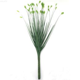 Faux Floral Greenery High Quality Green Peacock Grass Fake Flower Simulation Butterfly Flower Grass TWay Leiden Flower Plastic Grass Wedding decoration J220906