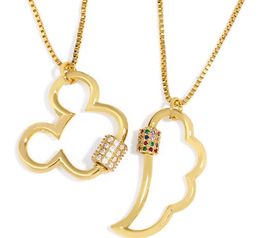 Jewelry Necklaces Pendants wing chain necklace Zirconia Jewelry Cubic Crystal Cz Fashion Charm gj64