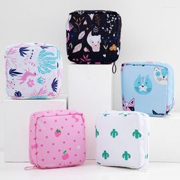 Storage Bags Fashion Waterproof Tampon Bag Cute Napkin Sanitary Pad Pouch Portable Makeup Lipstick Key Earphone Data Cables Organizer