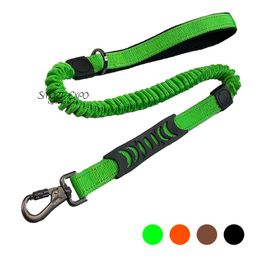 Shock Absorbing Dog Leashes with Padded Handle Reflective Lines for Improved Dogs Safety and Comfort PS10