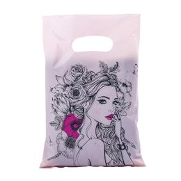 Gift Wrap Plastic Bag Shopping Business Packaging Bag Poly Tote Bag Gift Pouch 100 Pack 220906