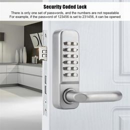 Door Locks 1 - 11 Digital Password Smart Code Keypad Keyless Mechanical er 220906