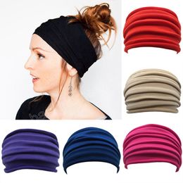 Elastic Headband Women's Yoga Headbands Sports Workout Solid Colour Running Fitness Fashion Hair Bands Christmas