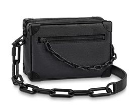 women men mini shoulder bag soft trunk Genuine Leather cross body bags Resin chain leather belt zipper closure large volum designers square clutches