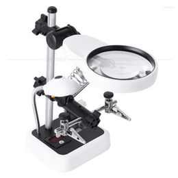 Table Lamps Circuit Board Welding Mobile Phone Electronic Instrument Chip Repair Magnifying Glass Lamp 8 Times Reading Desk