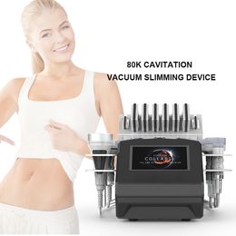 Best Immediate Effect 6 in 1 Vacuum Cavitation System Lipo laser Radio Frequency Fat Reduce Body Shaping device System RF